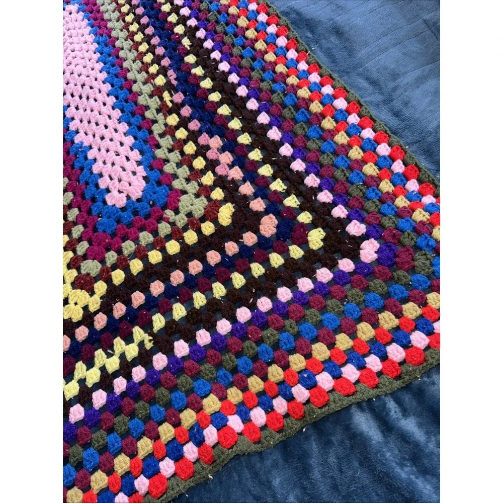 Hand Crochet thow‎ Blanket/baby Blanket 48x32in